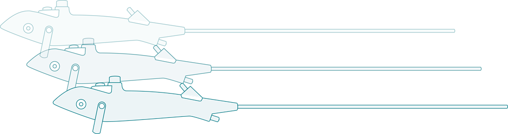 V-Cysto FSU single-use endoscope sketch